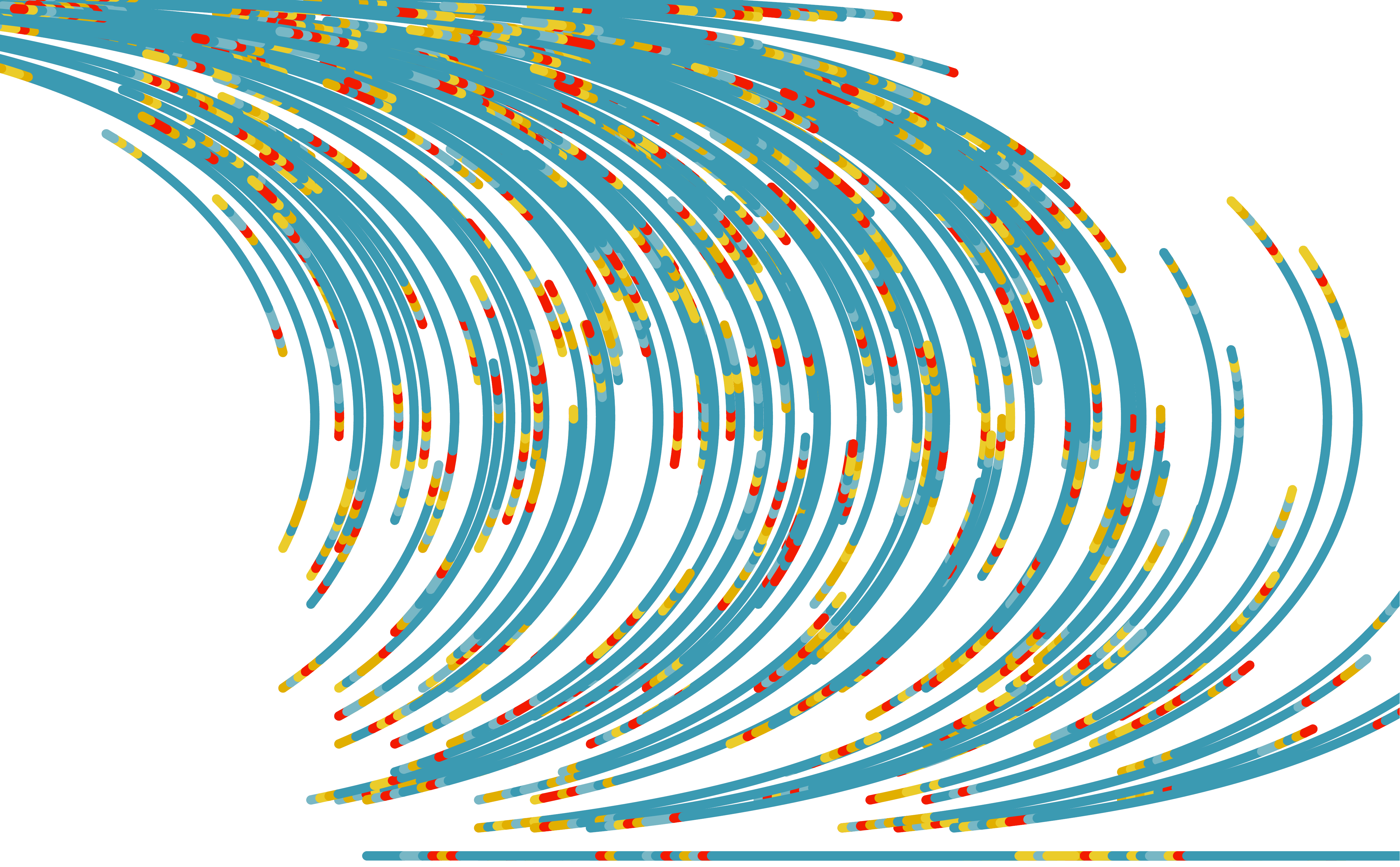 Static middle color and random end colors
